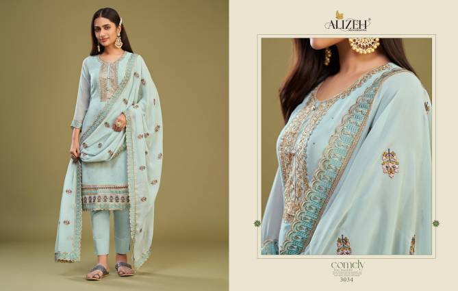 Almora Vol 9 By Alizeh Embroidery Designer Salwar Suit Wholesale Suppliers In Mumbai
